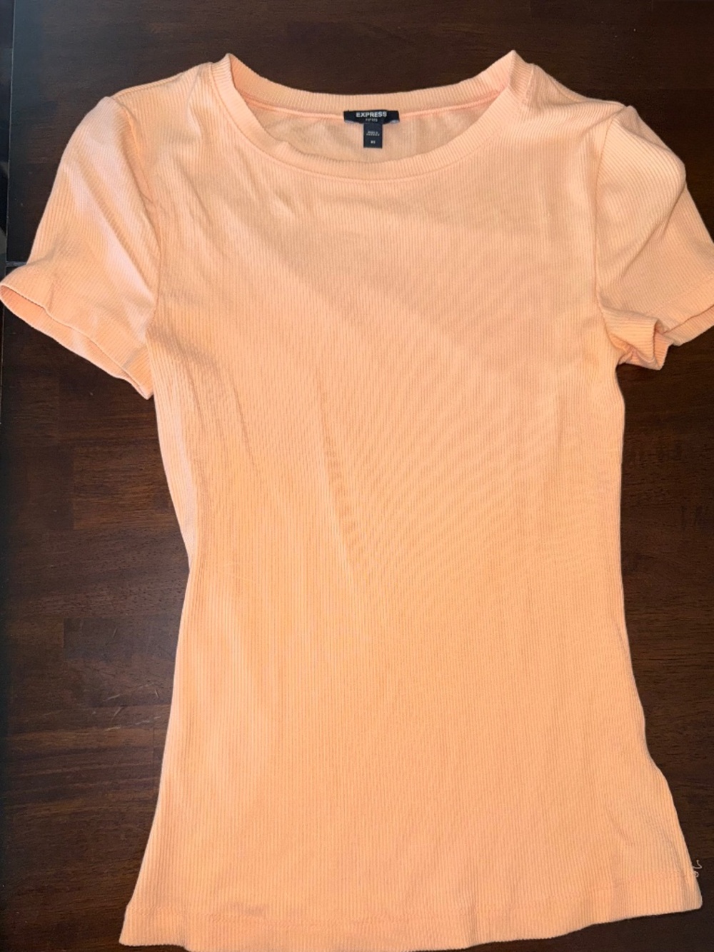 Express peach/coral slim fit top